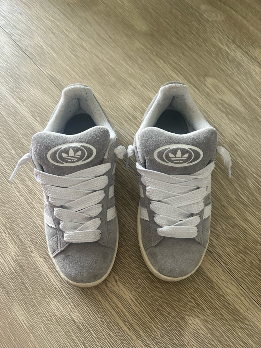 adidas White and Black Interior Size Label